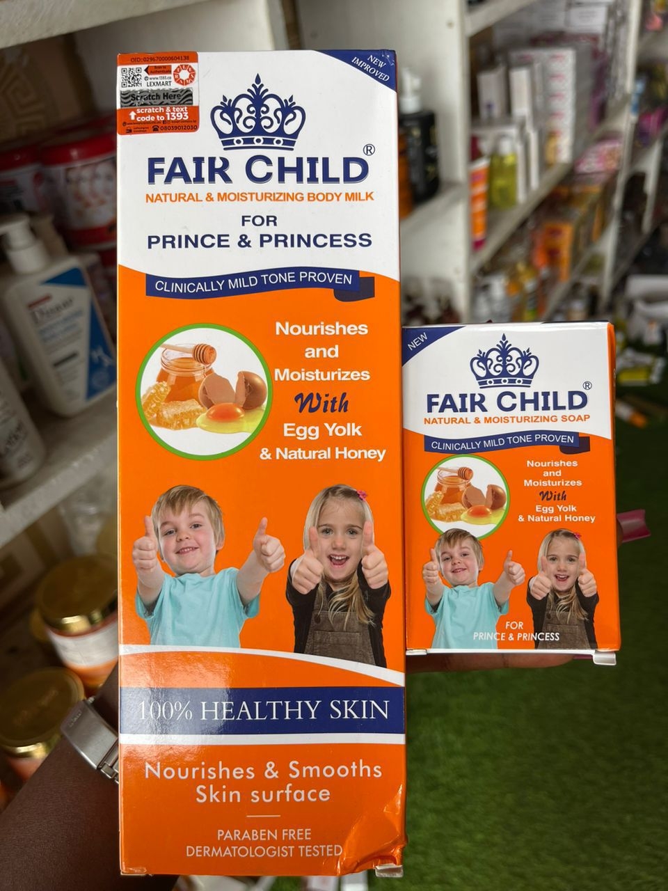 fair child lotion