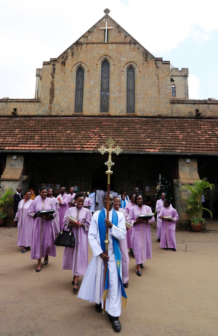 Catholics parading the street