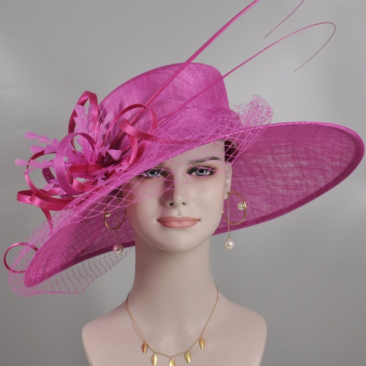 pink Crinoline hat