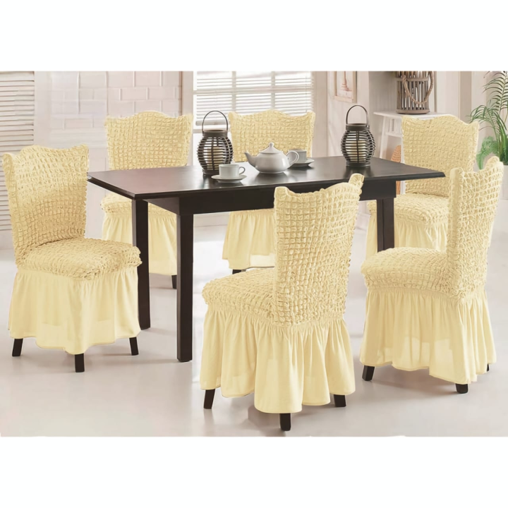 couvre chaise blanche