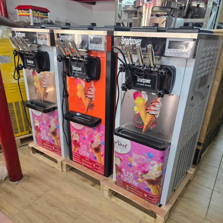 Brown New ice cream machine