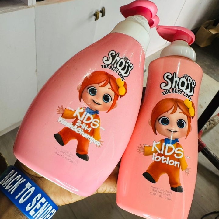 lotion shoff et shampooing fille