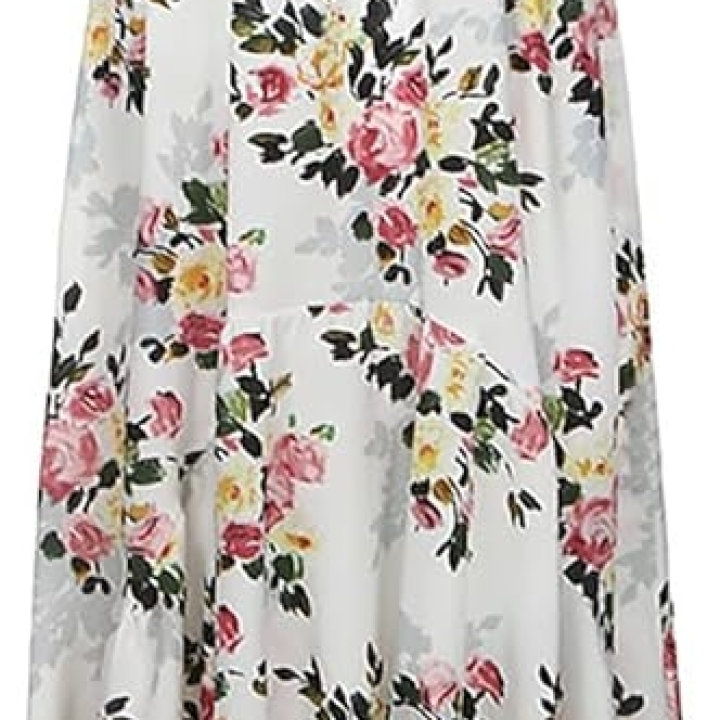 robe fleurie blanche