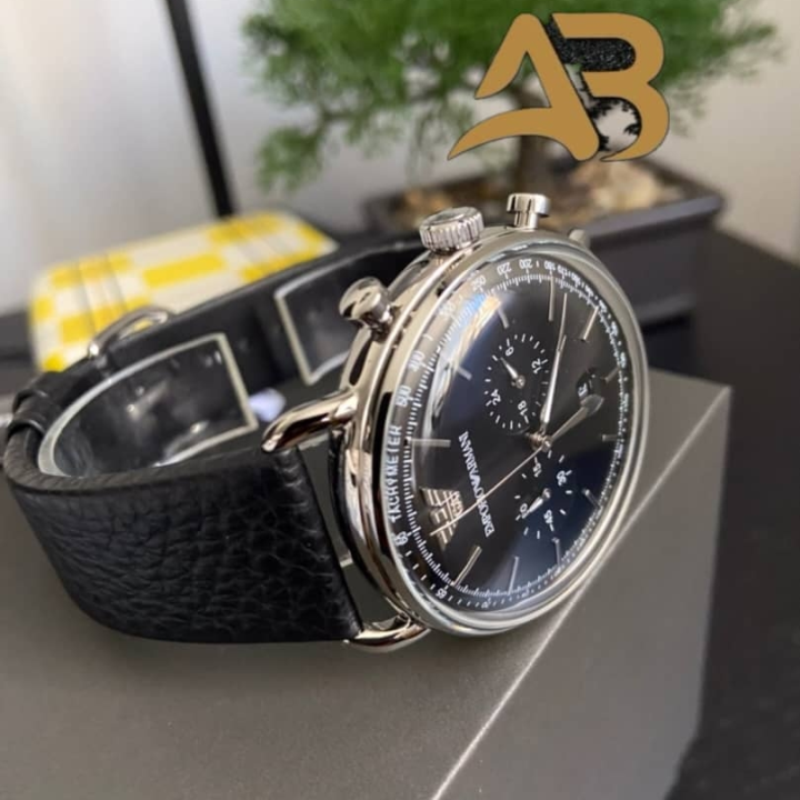 montre Armani noire