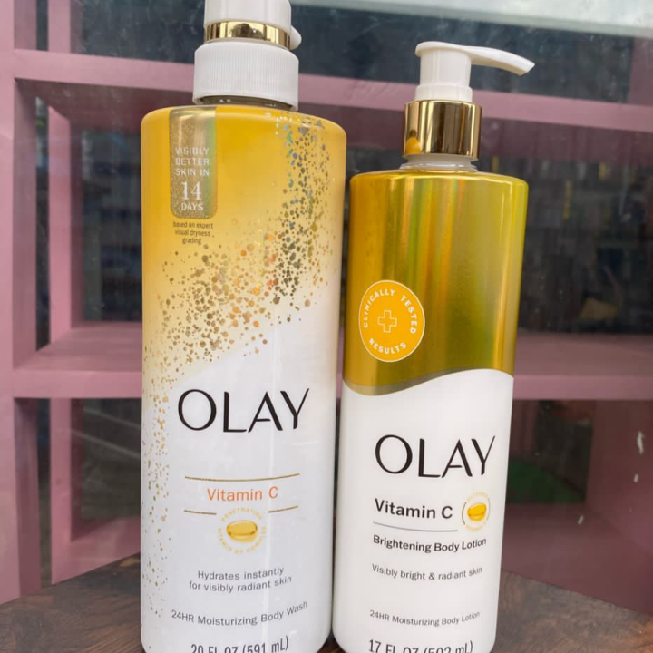 Olay body wash and lotion