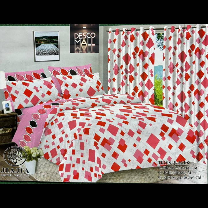 Bedsheets of all designs, door and window blinch