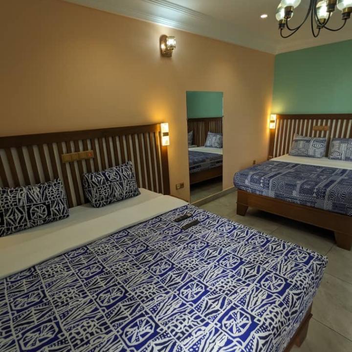 Chambre twin à 3 lits