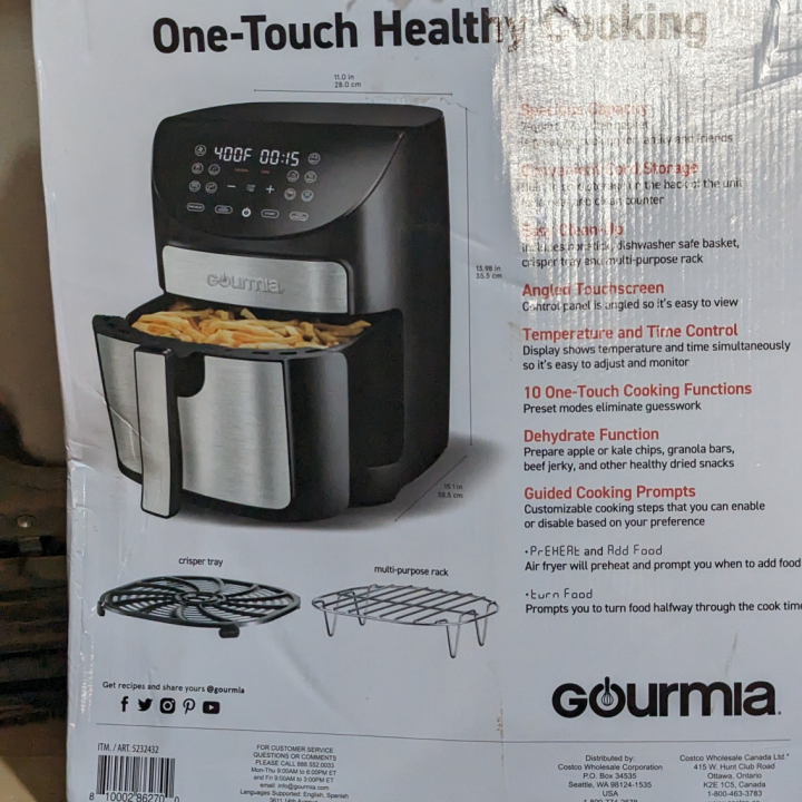 Gourmia GAF798 Digital Air Fryer