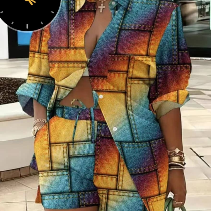 ensemble coloré femme