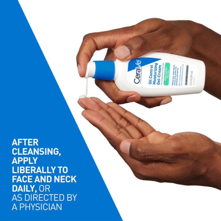 CeraVe Oil Control Moisturizing Gel-Cream | Face Moisturizer for Oily Skin | Niacinamide, Hyaluronic Acid & Oil Absorbing Technology To Rebalance Oily Skin | Non-Comedogenic, Fragrance Free &