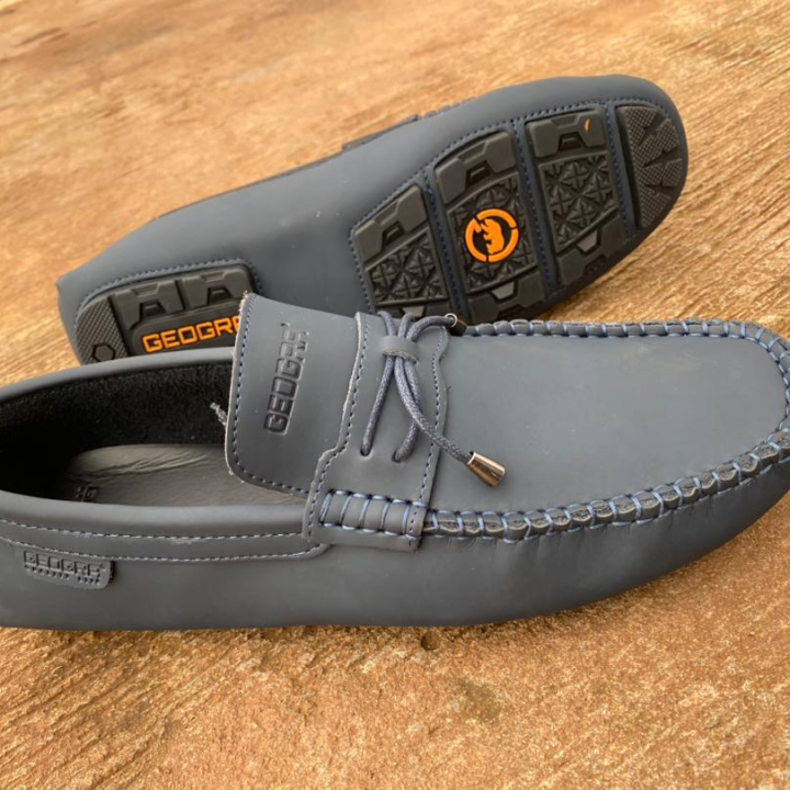 Mocassin Geogra gris , bleu