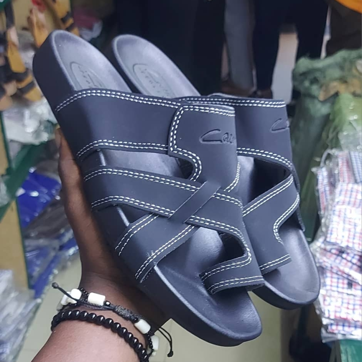 babouches hommes noire