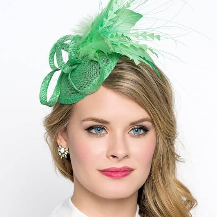 Green Fascinator