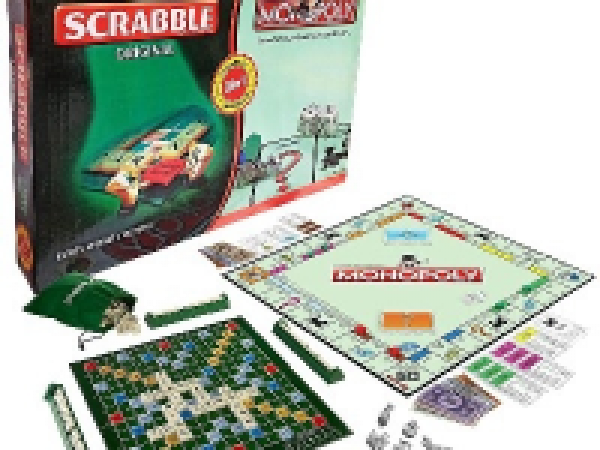 Monopoly And Scrabble Classic Board Game -2 In 1