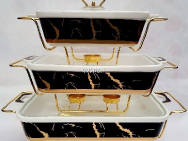 série de 3 assiettes chauffantes