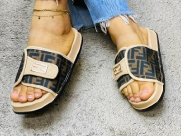 fashion leather slippers