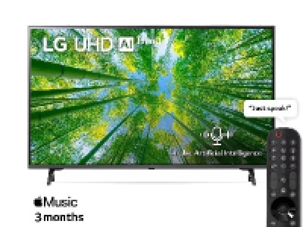 LG UHD 4K TV 43 Inch UQ8000 Series, Cinema Screen Design 4K Active HDR WebOS Smart AI Thin