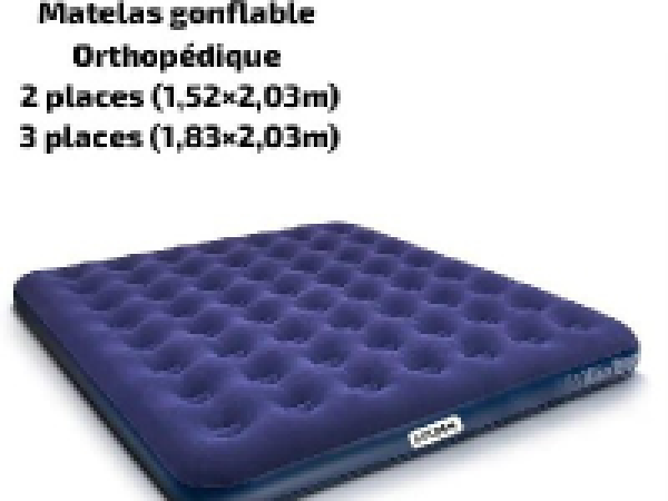 matelas gonflable orthopédique 2 places grand