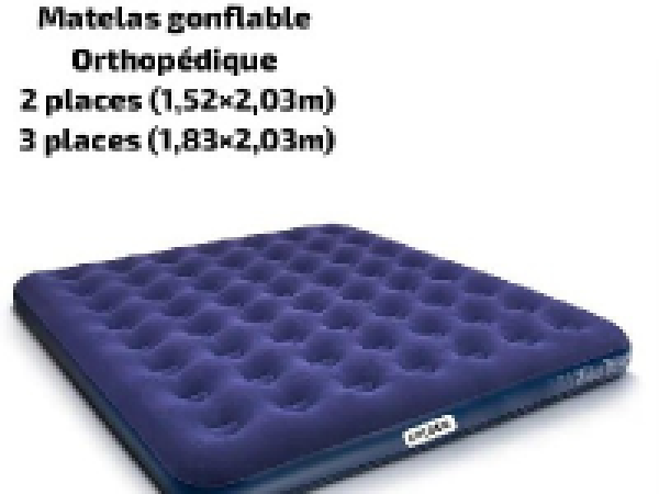matelas gonflable orthopédique 3 places
