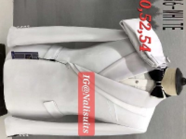 MALIGAN WHITE WEDDING SUIT