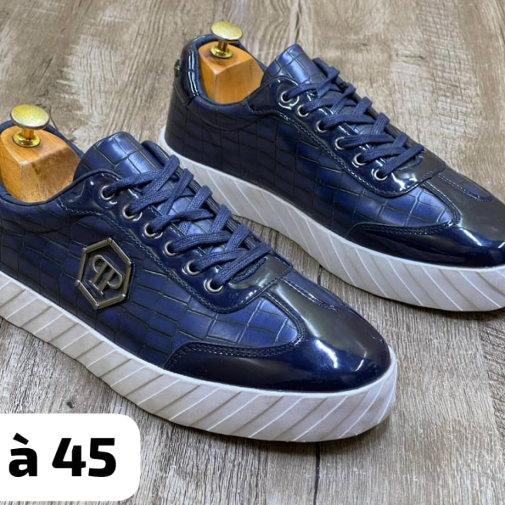 chaussures hommes bleu