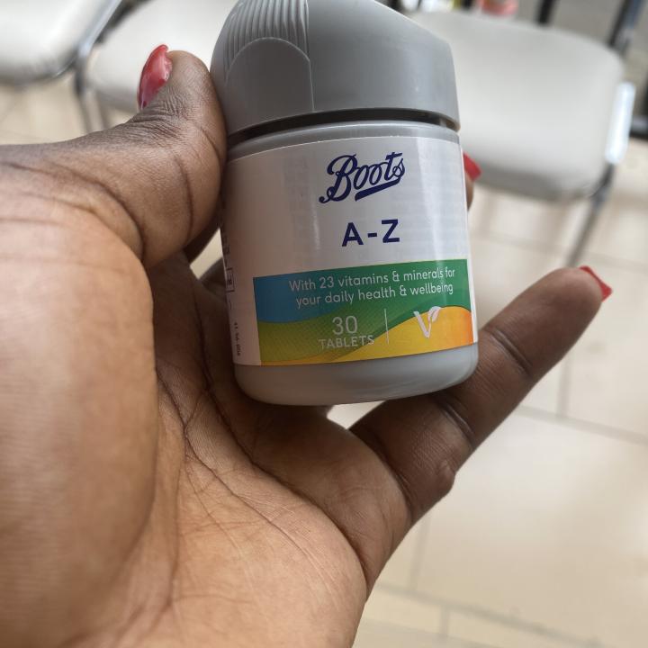 Boots A-Z with 23 vitamins and minerals.