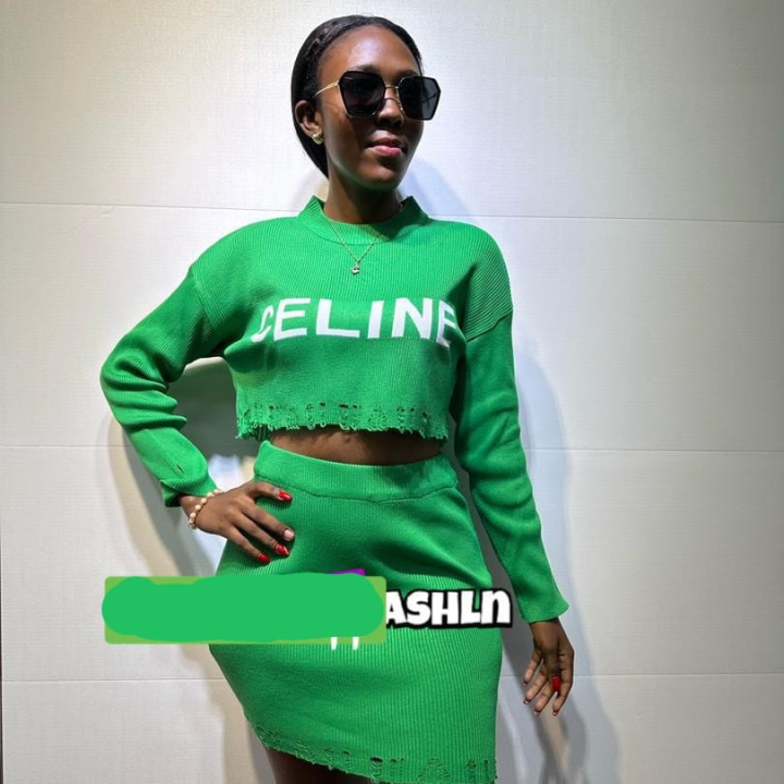 Female designer wears
