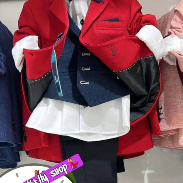 veston enfant rouge