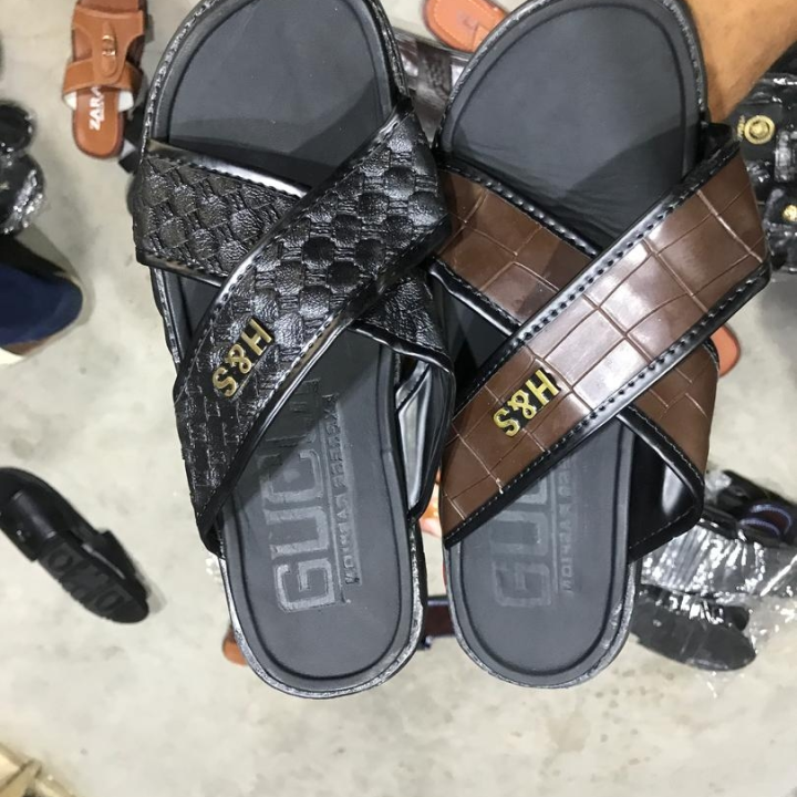 leather slippers