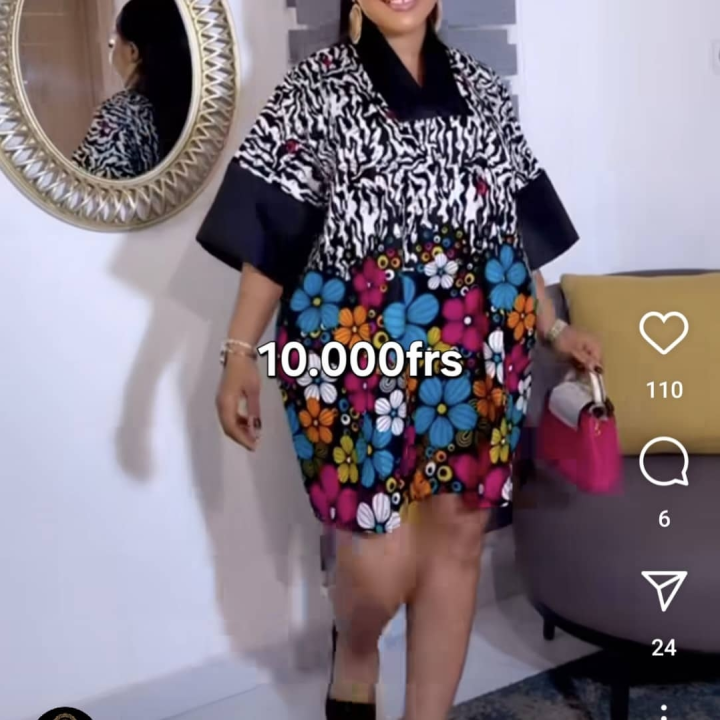 Ankara bubu gown