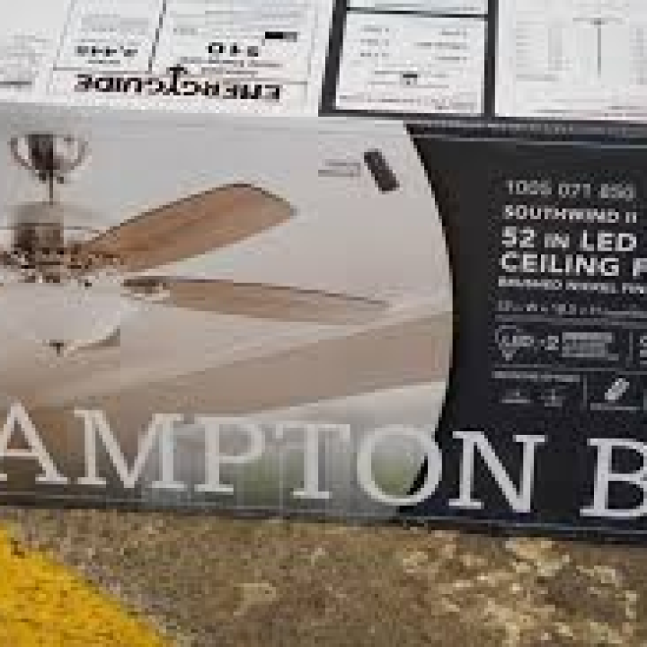 Hampton bay 52" in led indoor ceiling fan