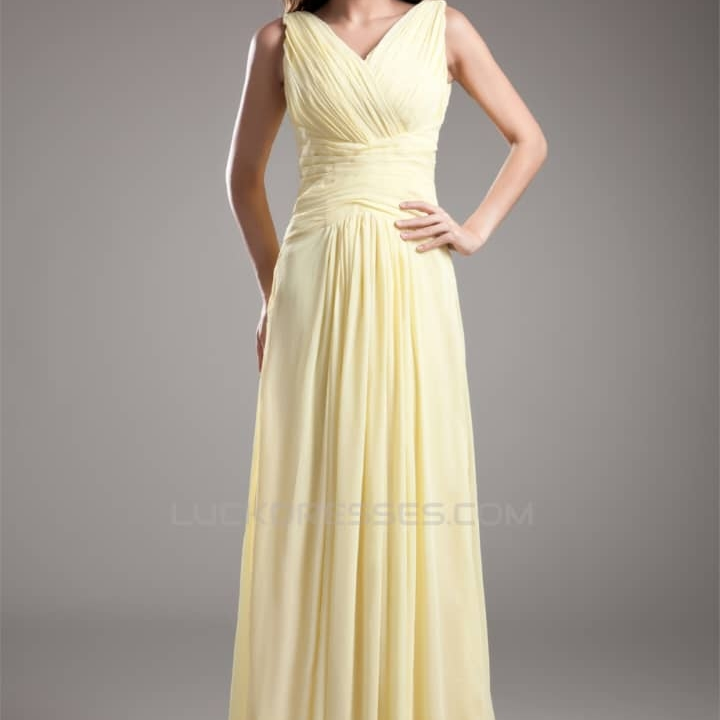 robe de soirée jaune