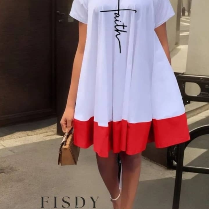 robe blanche rouge