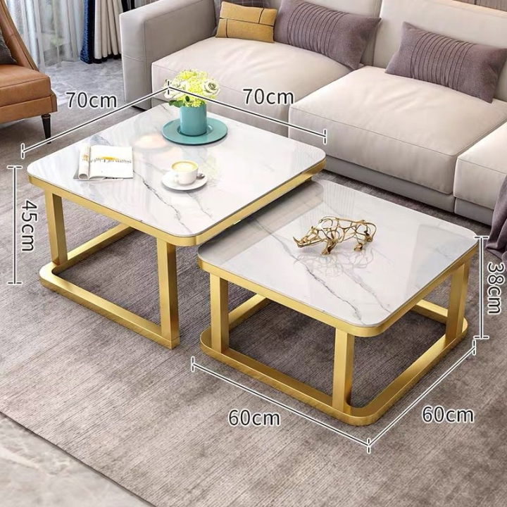 table double en marbre