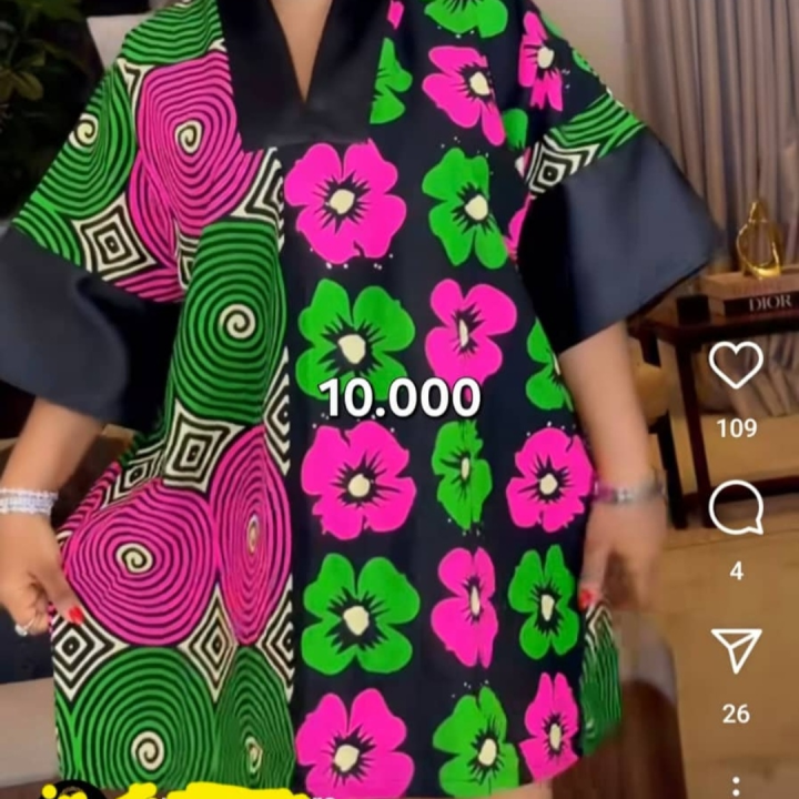 Ankara bubu gown