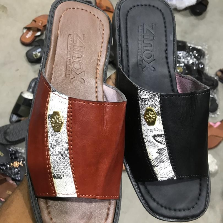 leather slippers