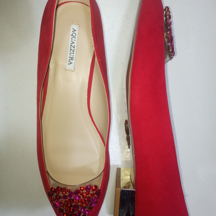 ballerine rouge aquazzura