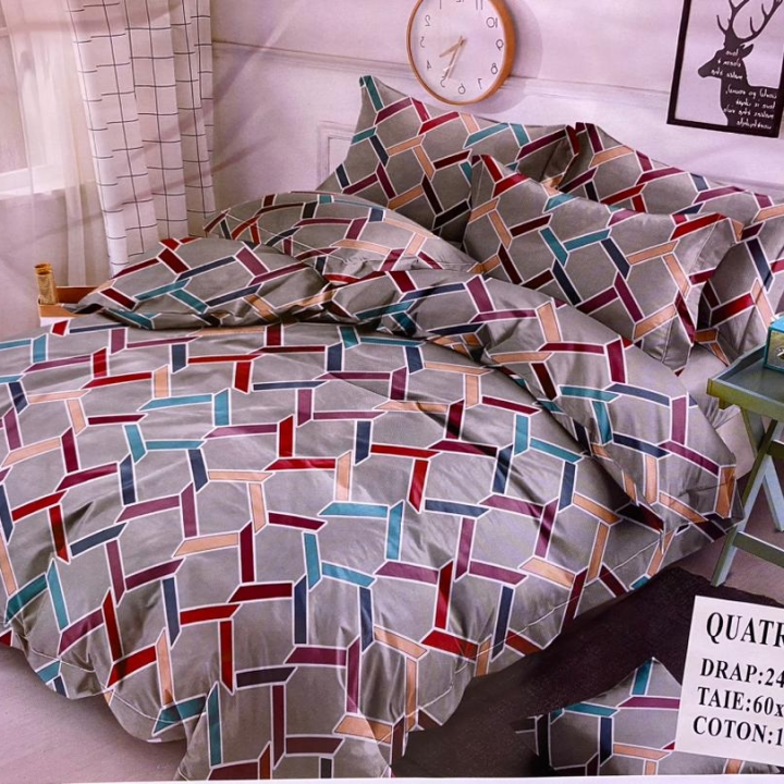 draps housse en cotton