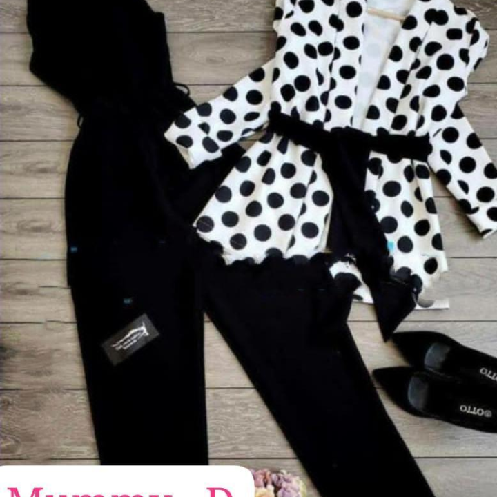 Ensemble combinaison veste pour femme en coton
