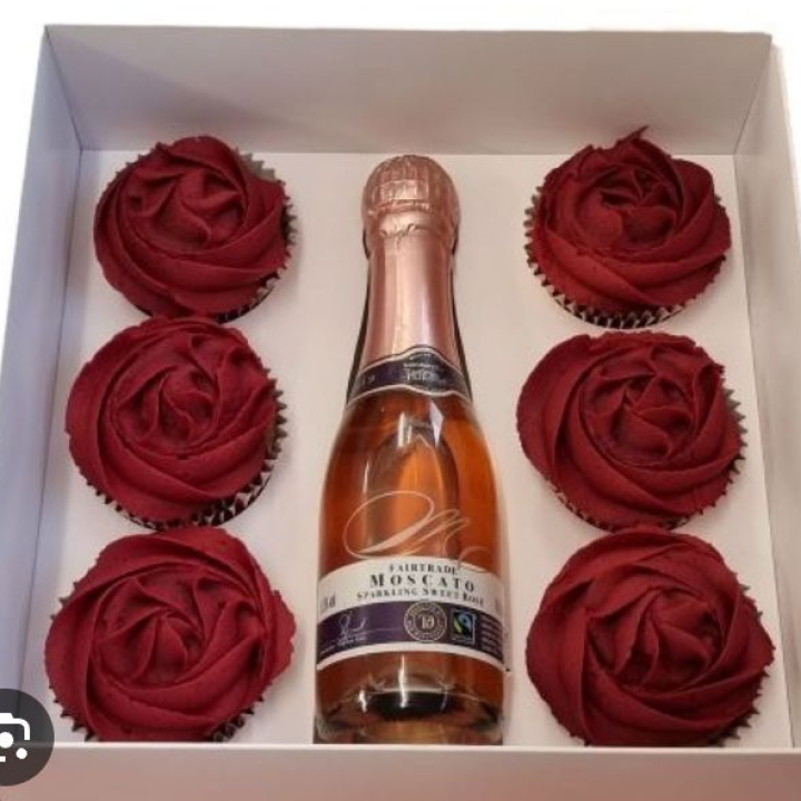 Cupcakes and wine