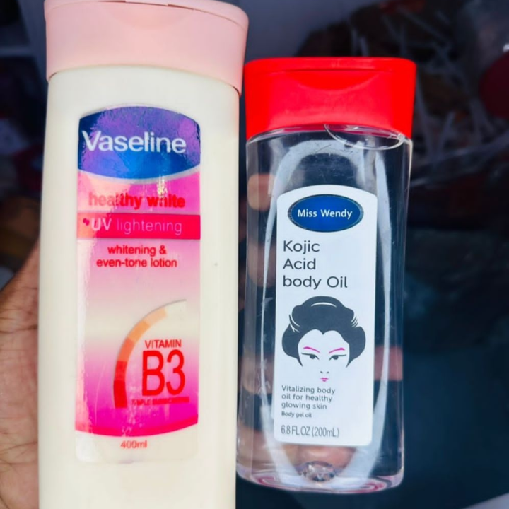 vaseline plus kojic Glow oil