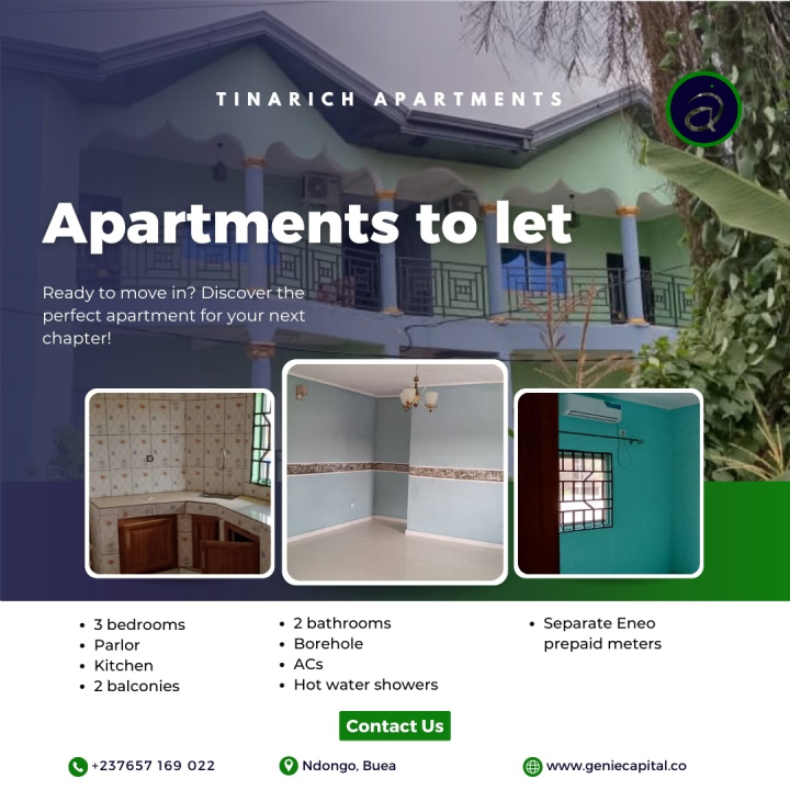 House to Let - Tinarich Apartments Ndongo Buea