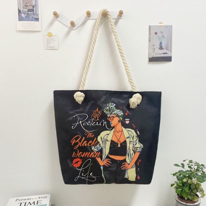 Facial tote bag