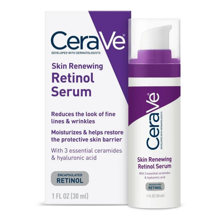 Sérum rétinol anti-âge CeraVe | Sérum crème pour lisser les ridules fines et éclaircir la peau | Avec rétinol, acide hyaluronique, niacinamide et céramides
