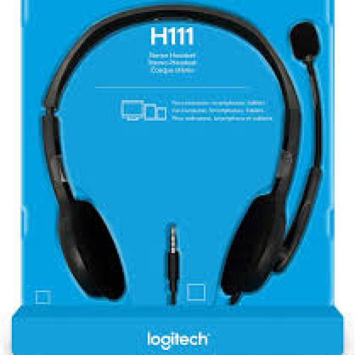 Logitech Stereo Headset H111 N/A – Analog – N/A Emea S512605