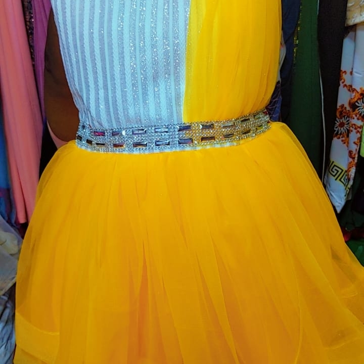 Yellow gown
