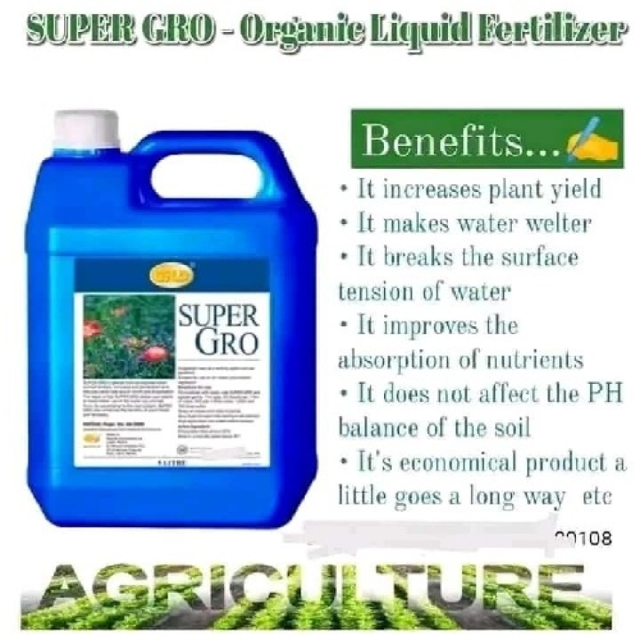 SUPER GRO- ORGANIC LIQUID FERTILIZER