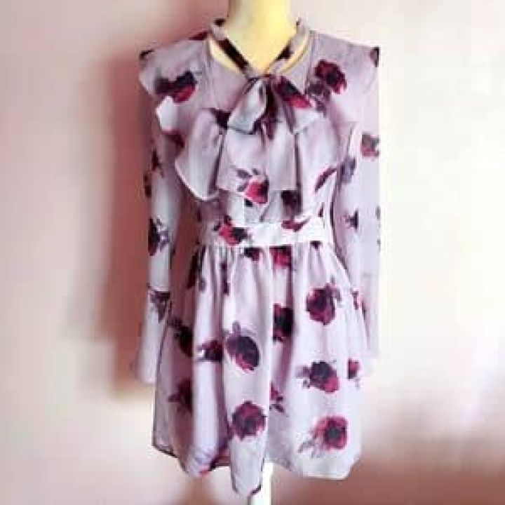 robe fleurie en soie