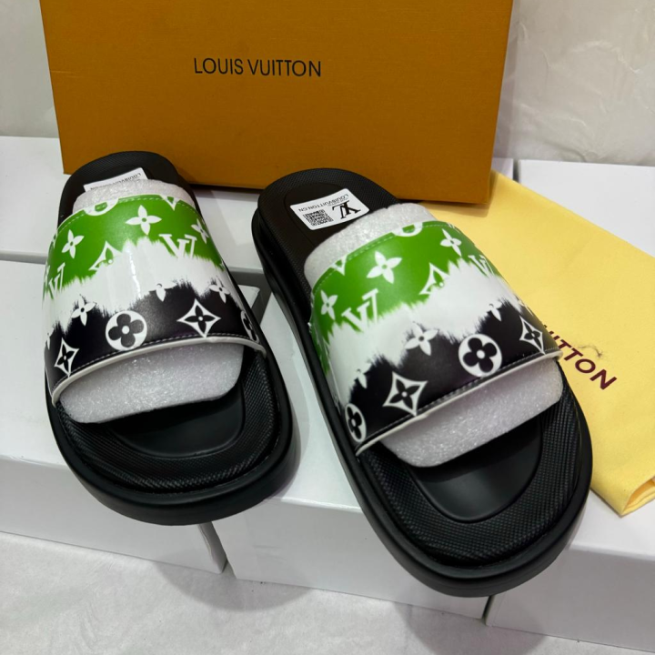 Leather slippers