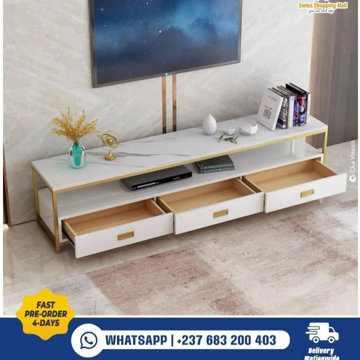 Modern marble TV carbinate
